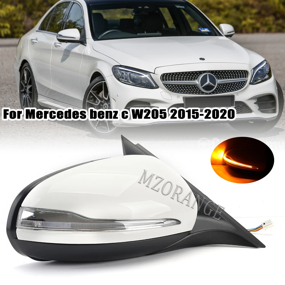 

1PC Right Side Rear View Mirror Assembly For Mercedes-Benz C Class W205 for LHD Without Blind Spot Car Side Rearview Accessories