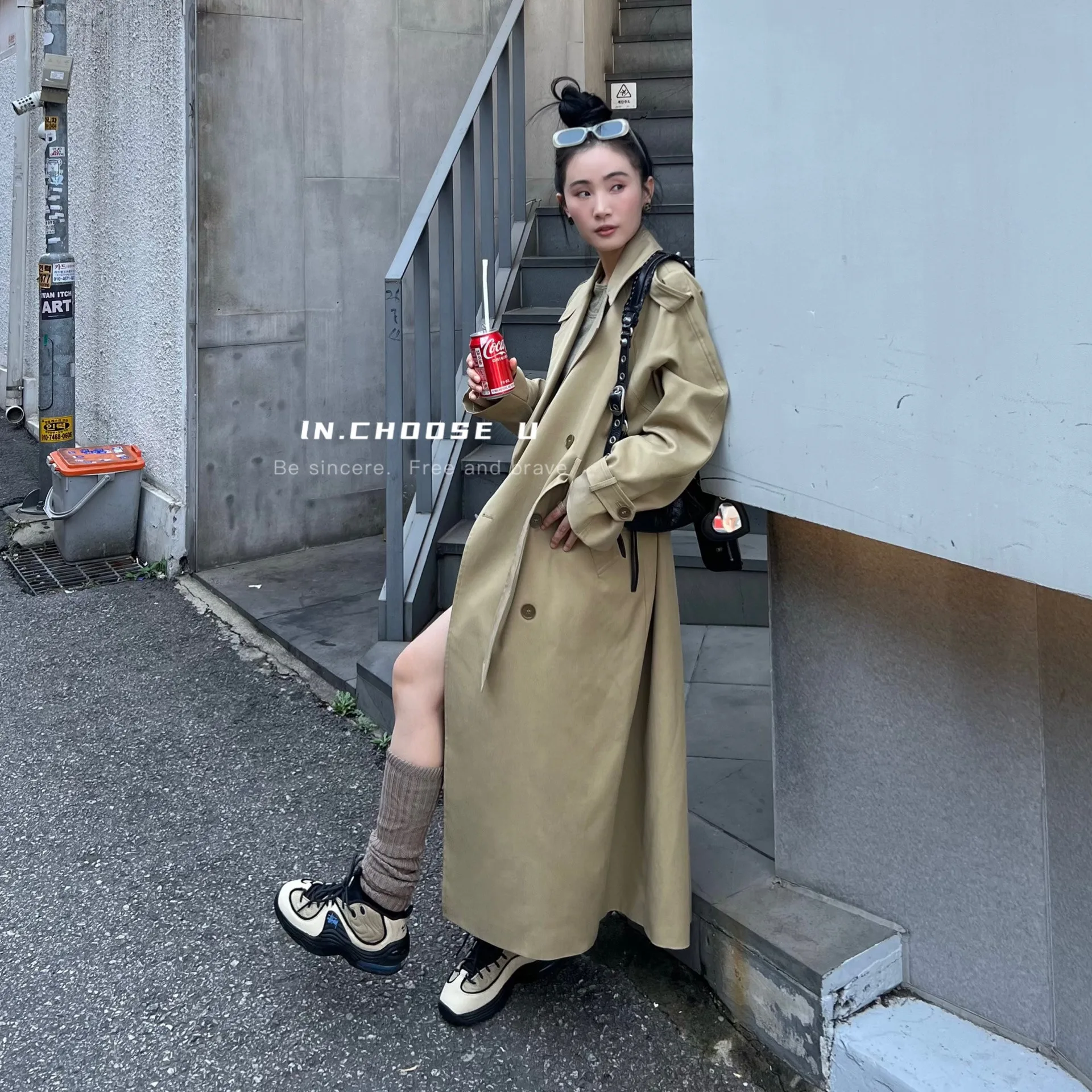 

2023 Autumn New Arrival, Korean Style Wide-Legged Tencel Jacket with Waist Tie