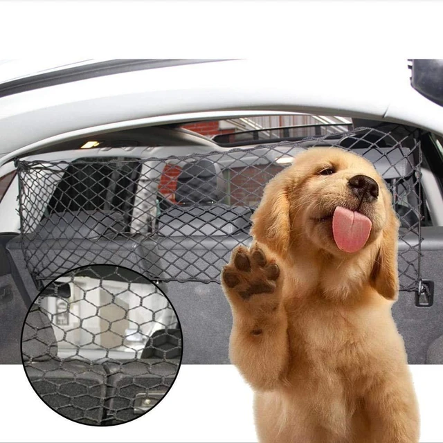 Red de protección práctica para mascotas, valla de separación para maletero  de coche, suministros para perros, 120cm x 70cm
