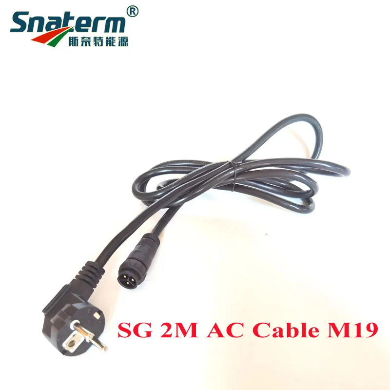 Ac power cable 2M 3*1.5mm M19 AC Power Cable with EU Socket Type Copper Extension Wire for SG Series 250W-700W Micro Grid Tie Inverter