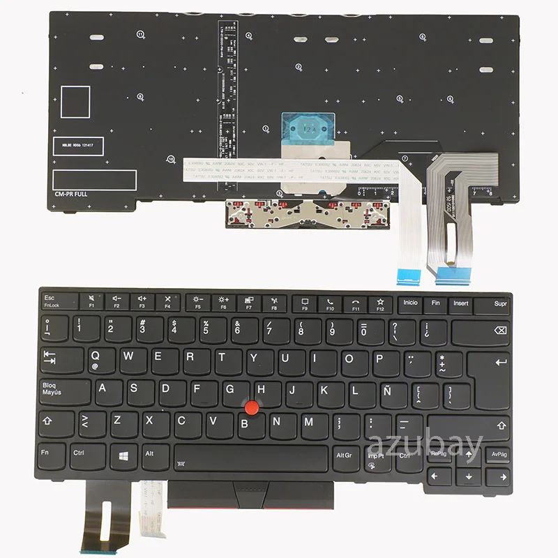 Teclado do Portátil Luminoso para Lenovo Thinkpad L380 Ioga L390 Ioga P43s T480s T490 T495 nw ur br ca ne sd Reino Unido sw la rg fc - Imagem 4