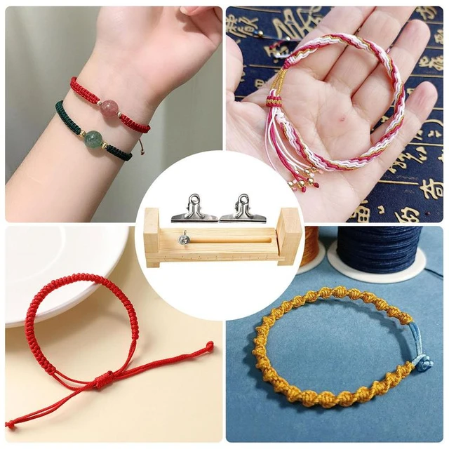 Paracord Jig Fixed Paracord Bracelet Making Kit With 2 Clips Paracord Tool  Rope Braiding Tool DIY Wooden Frame Jig For Making - AliExpress