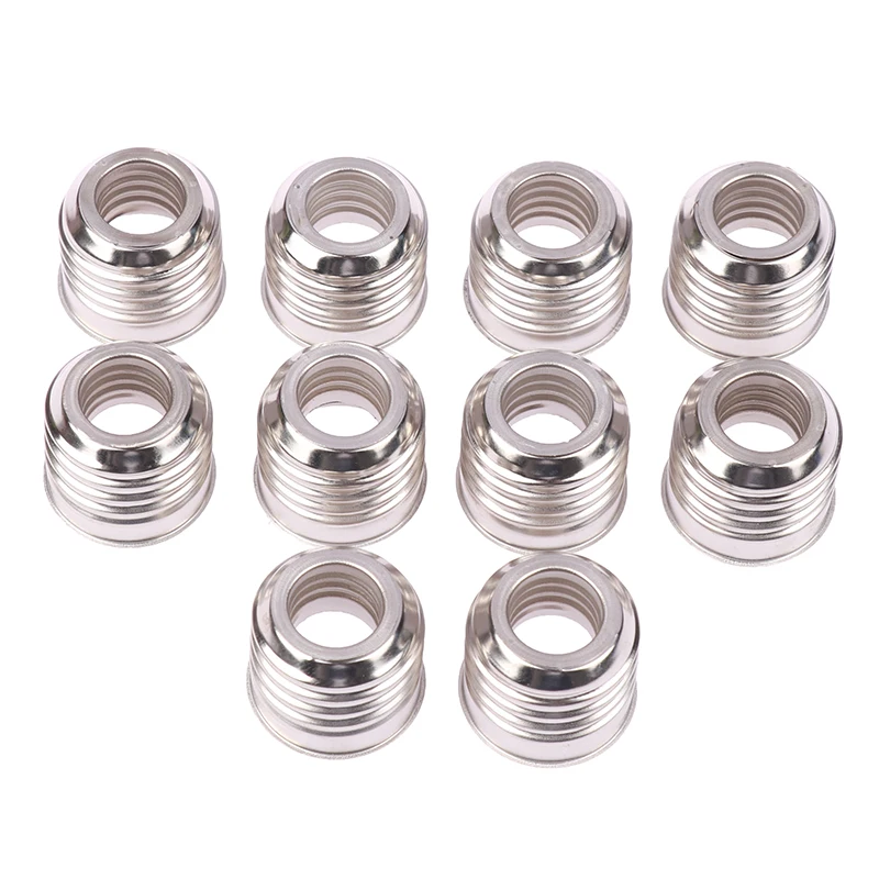 10Pcs 110V E27 To E14 Lamp Holder Converter Fireproof Socket Base Converters Light Bulb Adapter Conversion Lighting Accessories