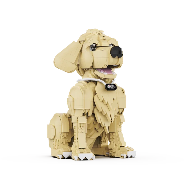 11417-199fcf.png 1754PCS Golden Retriever Building Blocks Animals Pets Dog Model Toys DIY Assembly Bricks Ornament Holiday Gifts For Kids Adult