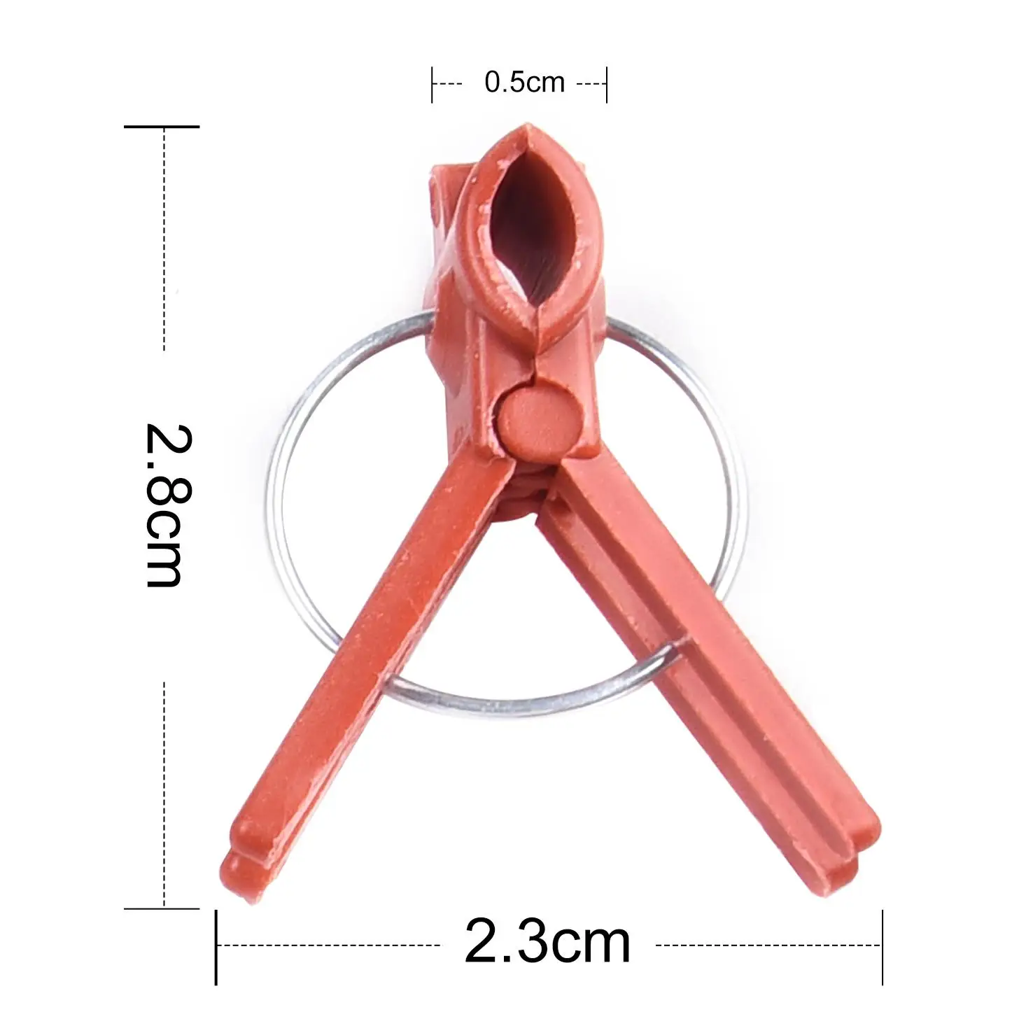 Plant grafting clip plastic gardening tool cucumber eggplant watermelon round mouth flat mouth anti-fall clamp 50PCS plant clips plastic plant clips