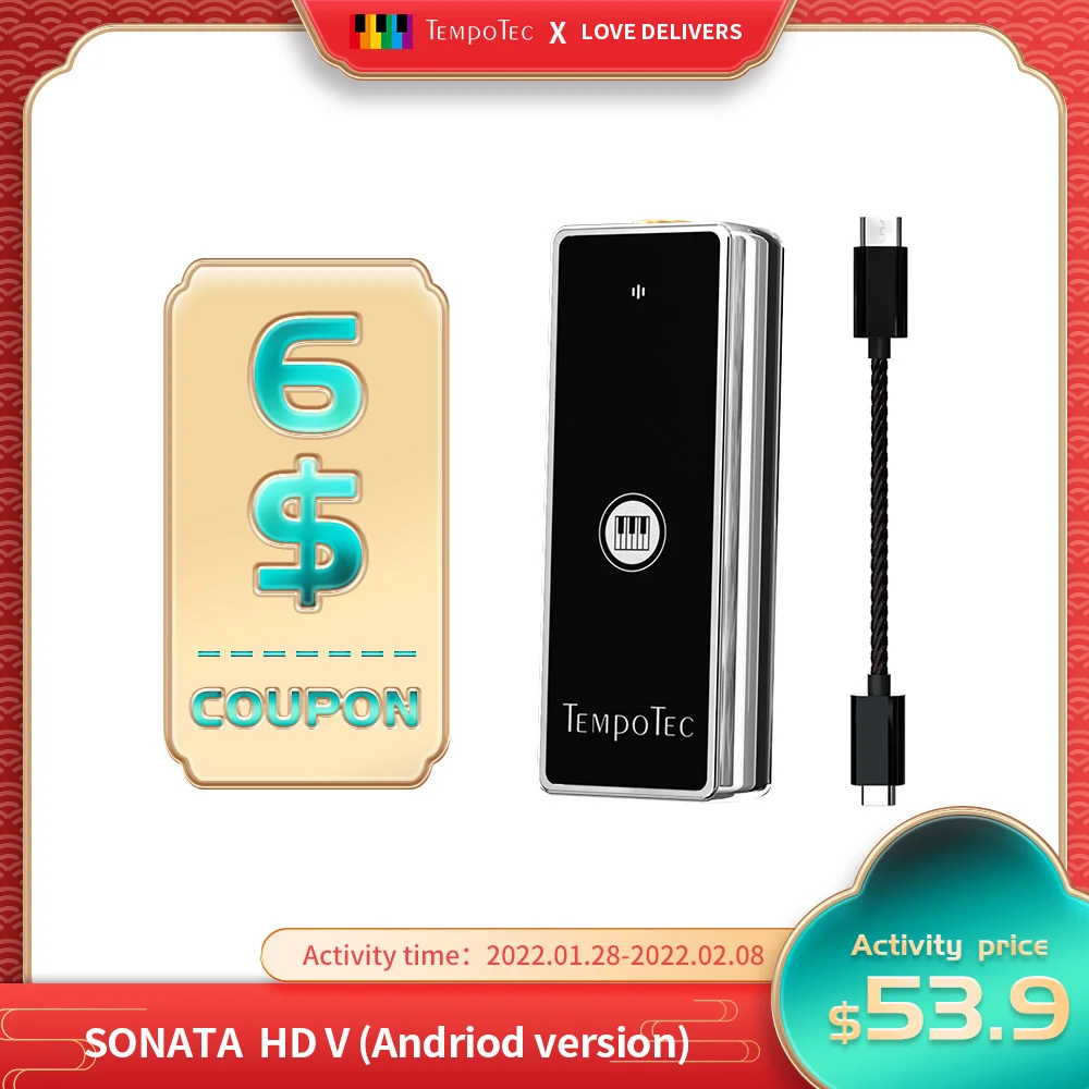 Усилитель для наушников TempoTec Sonata HD V MQA дыхательный Тип C до 3 5 мм - Цена: 4 783,21 руб.