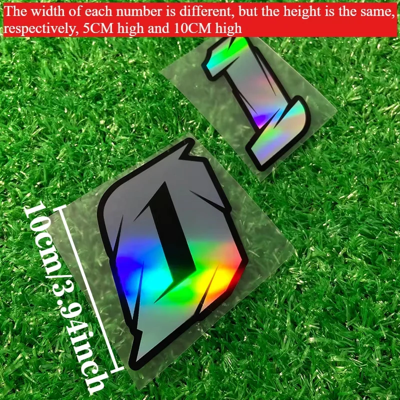 Laser 0123456789 Number Motorcycle Stickers Waterproof Motorbike Fuel Tank Side Panels Bicycle Decoration Vinyl Decals
