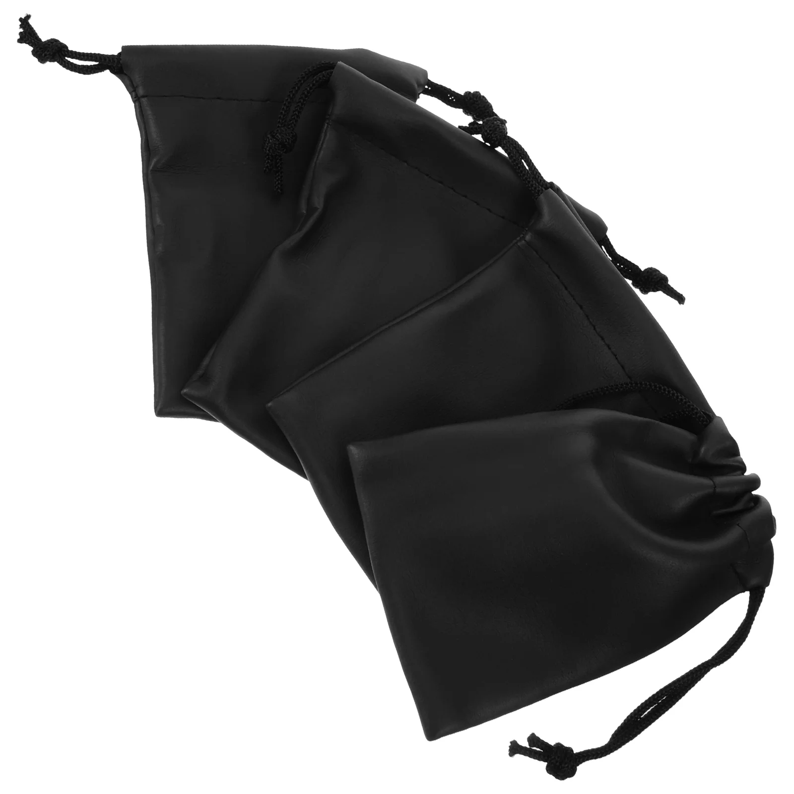 

4 Pcs Microphone Storage Bag Pouch Organizer Carrying Tote Carrier Accessories