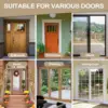 Cat Screen For Doorway Mesh Cat Door With Double Zipper Closure Escape Proof Screen Gate To Keep Pets In For Bedroom Kitchen 3