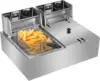 5000W Commercial Deep Fryer, 12L Electric Dual Tank Deep Fryer 2