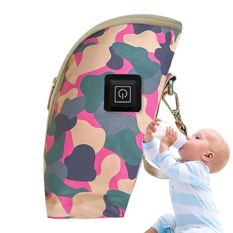 

Toddler Bottle Warmer Bag Portable USB Insulated Bag Nursing Bottle Cooler Warmer Bag With 3 Levels Adjustment For Nursing Mom