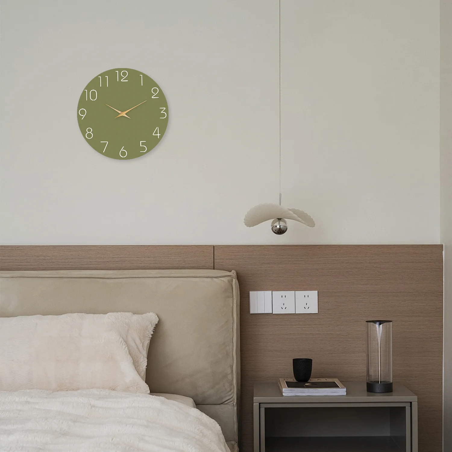 Modern Simple Digital Wooden Wall Clock Living Room Bedroom Kitchen Home Decoration Wall Clock Silent Quartz Holiday Gift 10 Inches 12 Inches 14 16inch