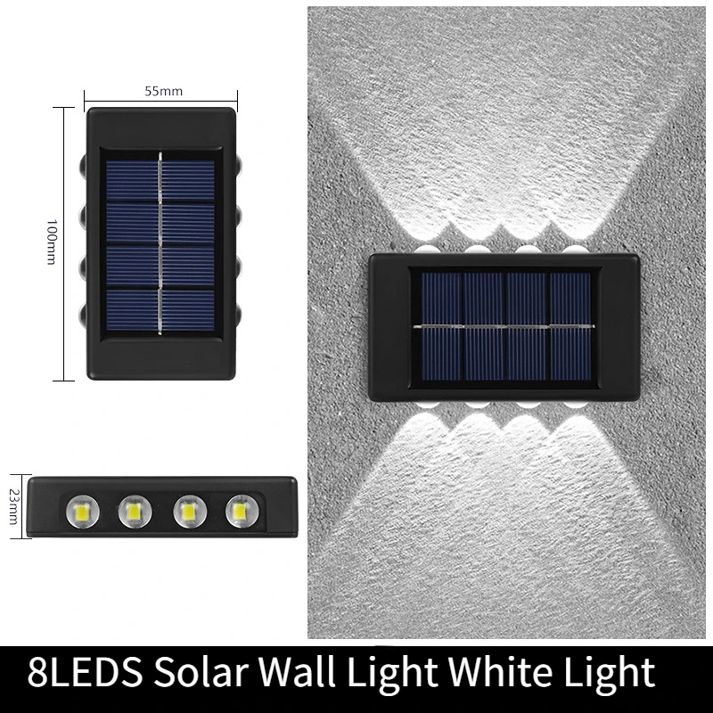 led solar lights 1Pcs Solar Wall Lamp Outdoor Lighting Waterproof Home Garden Decor Lamps for Balcony Courtyard Fence Sunlight Lamp Outdoor Lamp solar motion lights Solar Lamps