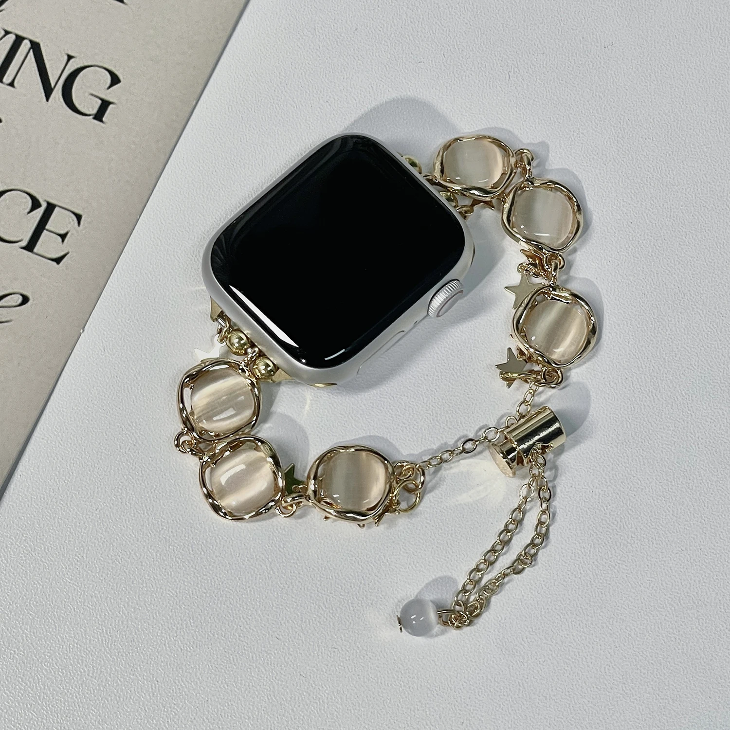 Modisches Kristallarmband für Apple Watch S10 S9 S8 46MM 42mm 45-38mm elegantes Damenarmband für iwatch-Serie – Detail 12