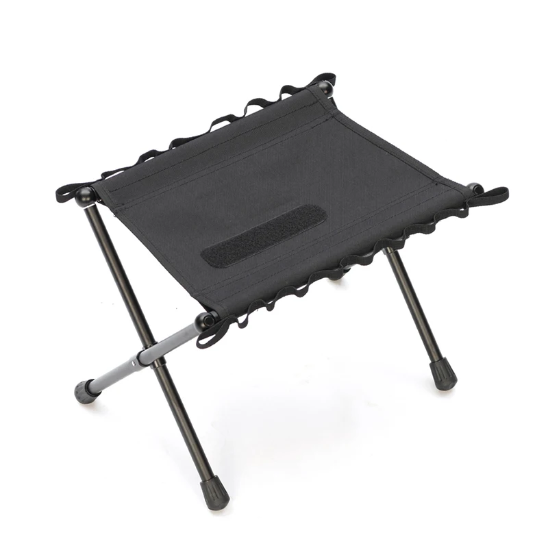 

Outdoor Camping Lightweight Aluminum Alloy Folding Tactical Campstool Camp Seat Stool Fishing Moon Chair Cordura Portable Rack