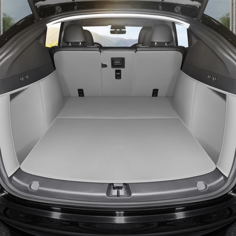 VoorTeslaModelYCustomFitKofferbakMatAutoInterieurAccessoiresDuurzaamEchtLederen
