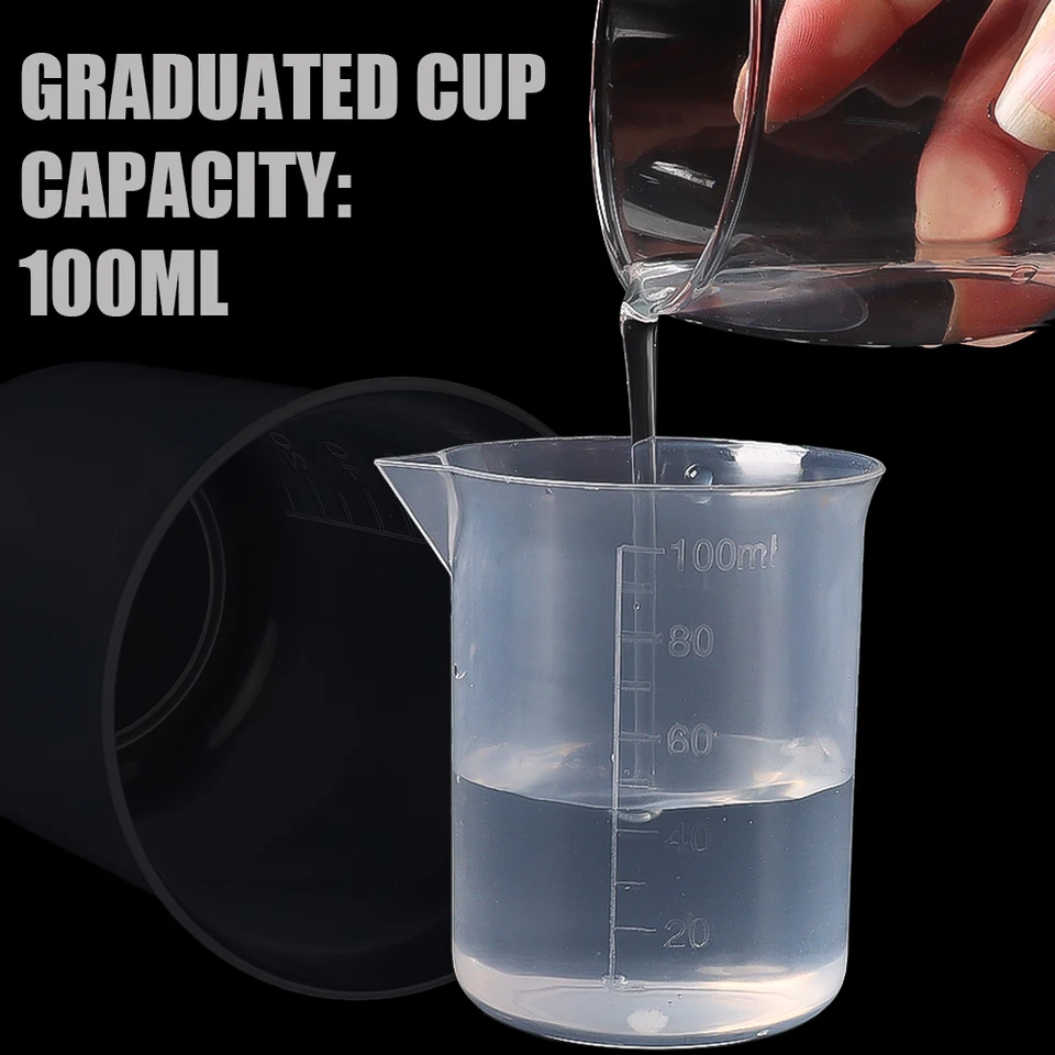 Plastica Misurino Trasparente Mug Laboratorio Becher Liquido Brocca Per Bocca