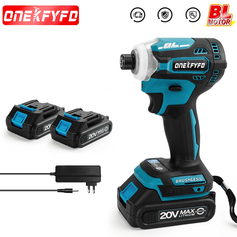 171 Brushless Cordless Impact Driver Kit 1 4 Inch Hex Impact Driver 3 LED Light for Makita 18v Battery AliExpress