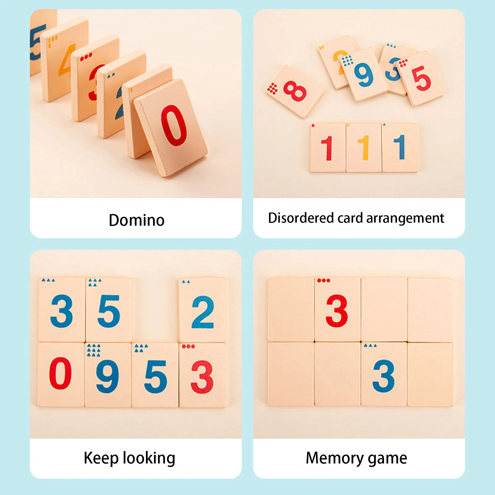 Rummy Large Numbers Edition DurableSets Travel Game Outlasting Color Beginner Rummy Set for Kids and Adults 4