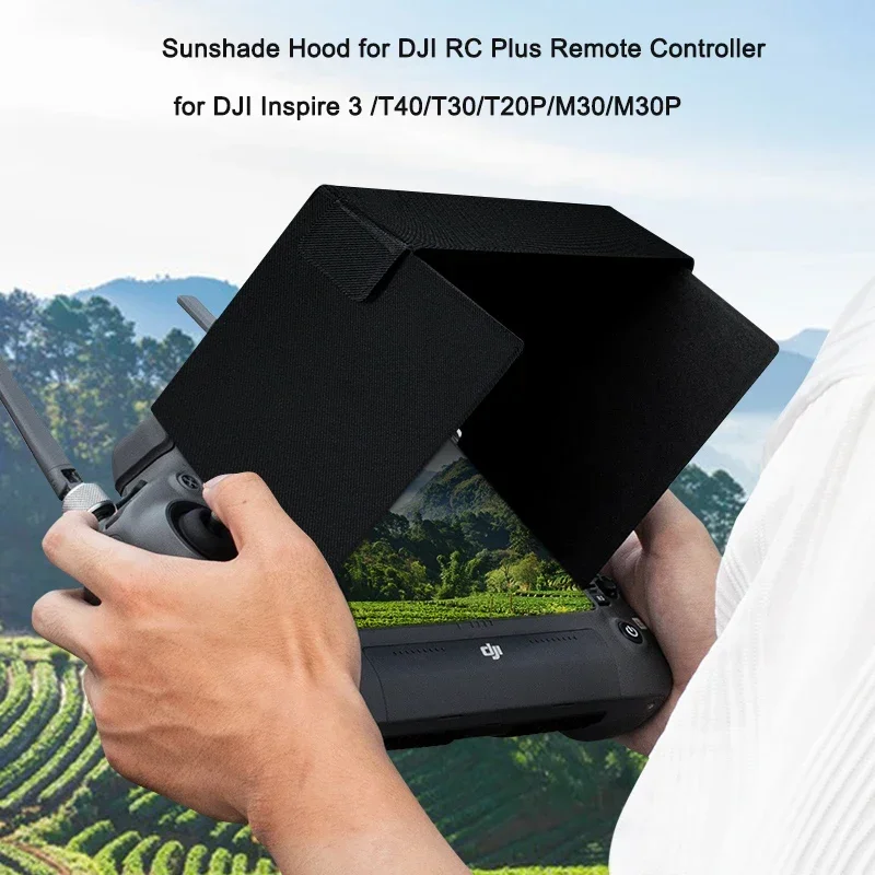 Sunshade Hood e Screen Film Lanyard para Dji rc Plus Controle Remoto Viseira Solar Drones Acessórios Dji Inspire T40 T30