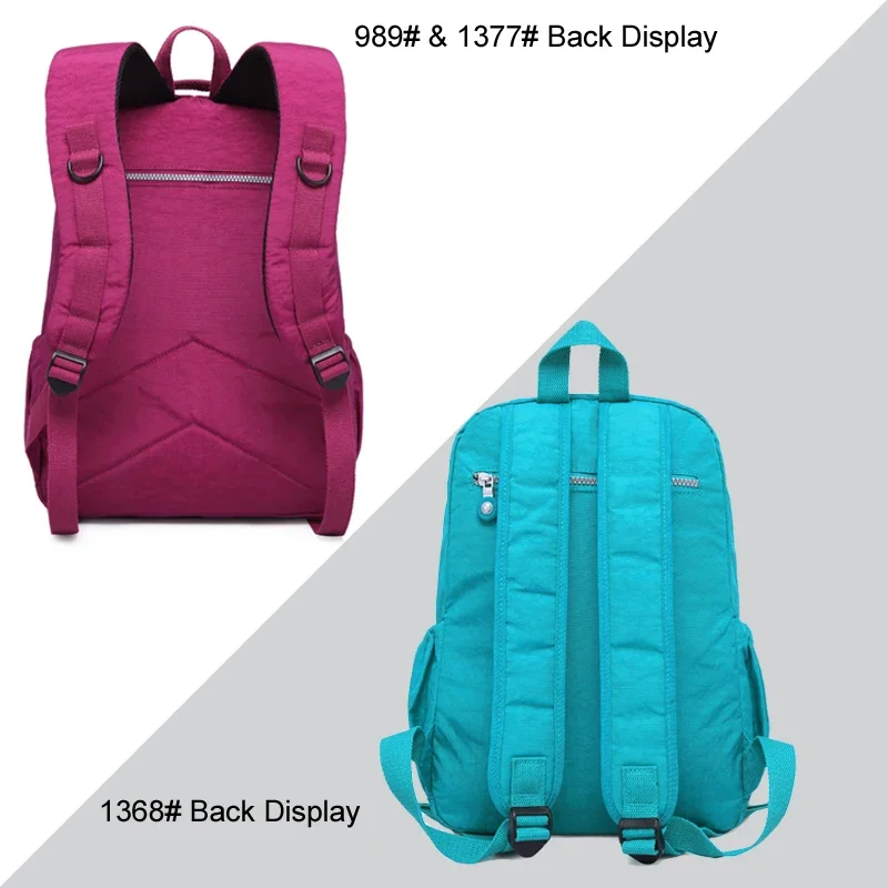 2024 Nylon Girls School Bags Waterproof Female Travel Backpacks Fashion Women Laptop Bagpack Support Customized LOGO 5