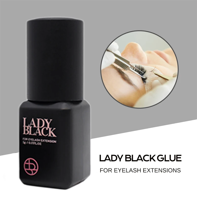Eyelash Glue 5ml Original Lady Black Eyelash Extension Glue Korea Professional For Eyelash Extensions Makeup Tools eyelash glue