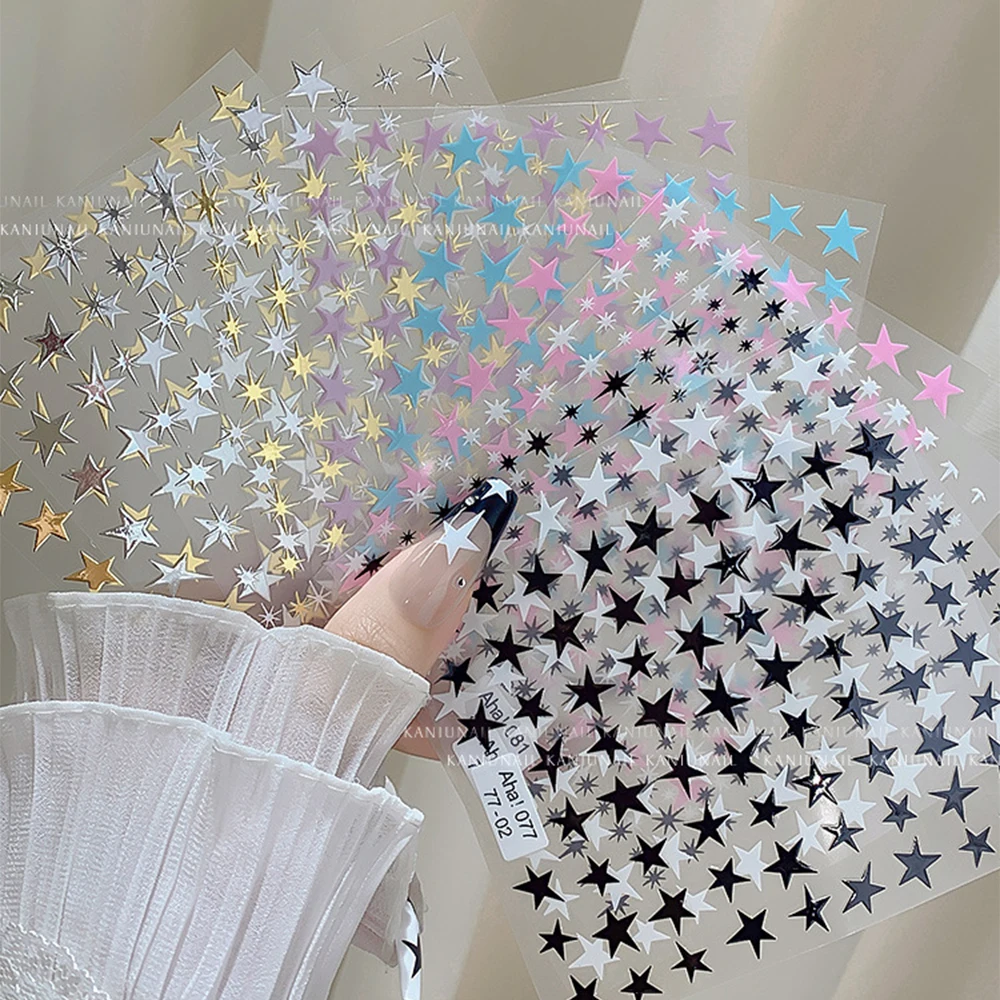 Glitter Stars, Glitter Stickers, Vinyl Star Stickers, Glitter