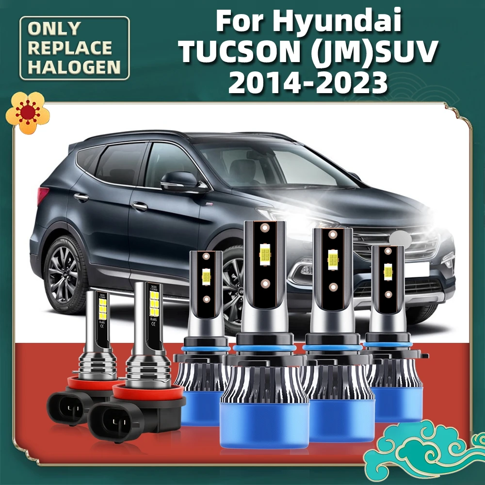 

Led Lamps CSP Car Luces 110W Auto 12V Headlights For Hyundai Tucson (JM) SUV 2014 2015 2016 2017 2018 2019 2020 2021 2022 2023