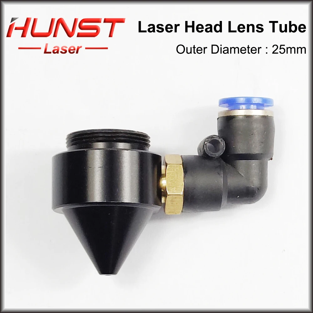 Hunst Co2 렌즈 튜브 외경 25mm 렌즈 직경 20mm FL 50.8/63.5/101.6mm CO2 레이저 절단 조각 기계용