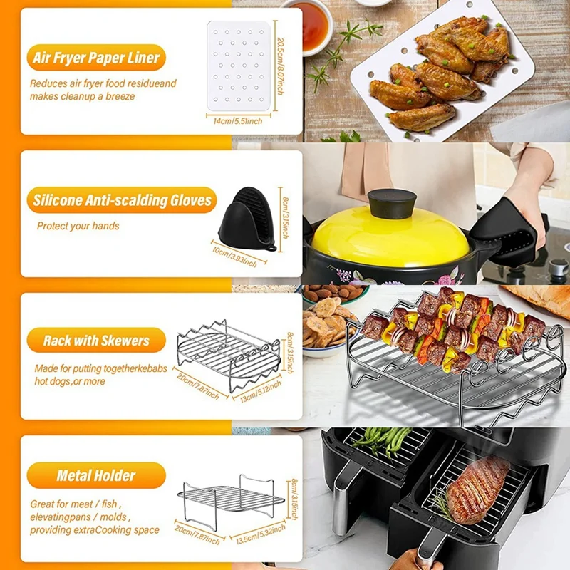 Air Fryer Accessories For Ninja Dual Air Fryer Jooodeee XL LOTTELI
