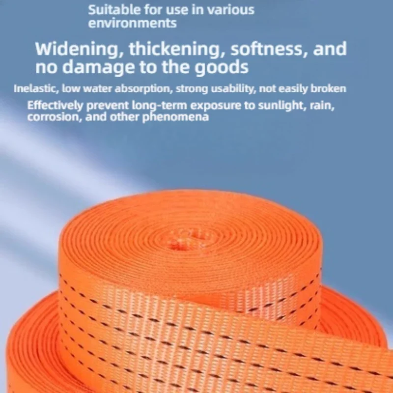 1m/3m/5m Cargo Strap Ratchet Tensioner Freight Car Fixed Tightener Tighten Rope For Luggage Goods Transportation Outdoor Camping