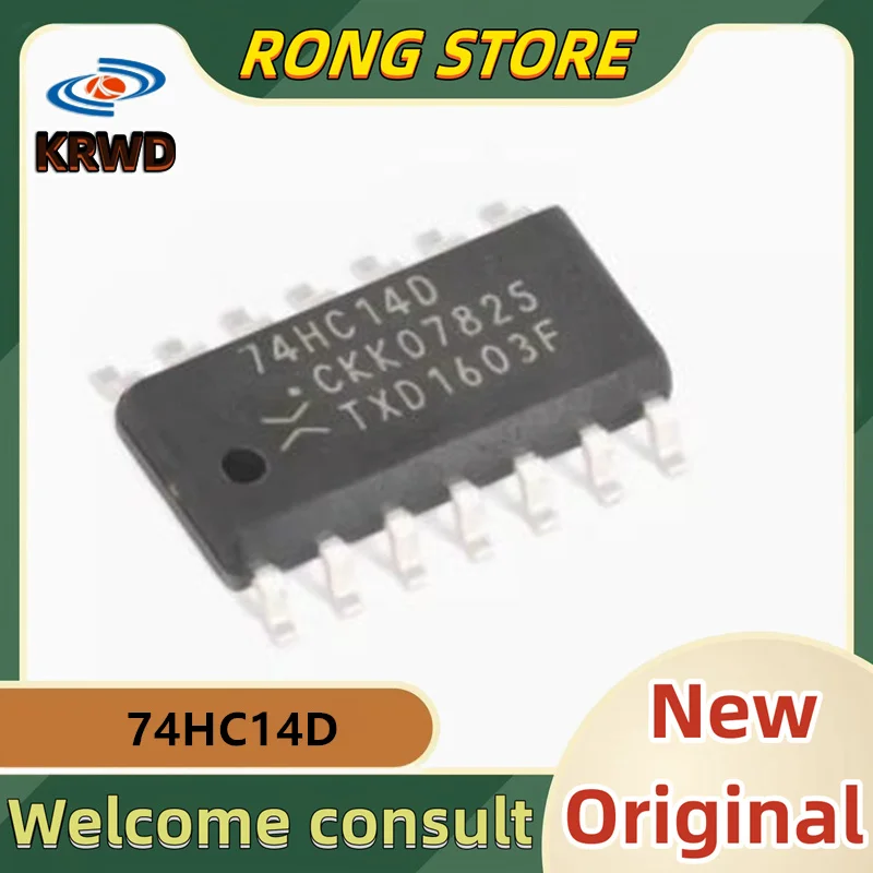 

50PCS 74HC14D New and Original Chip IC 74HC14 SOP-14 Double D flip-flops