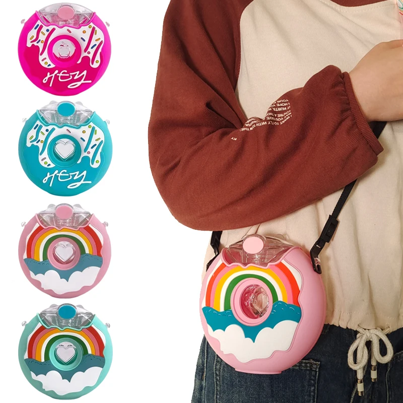 Water Bottle 380ML Donut Shape Kids Feeding Cup