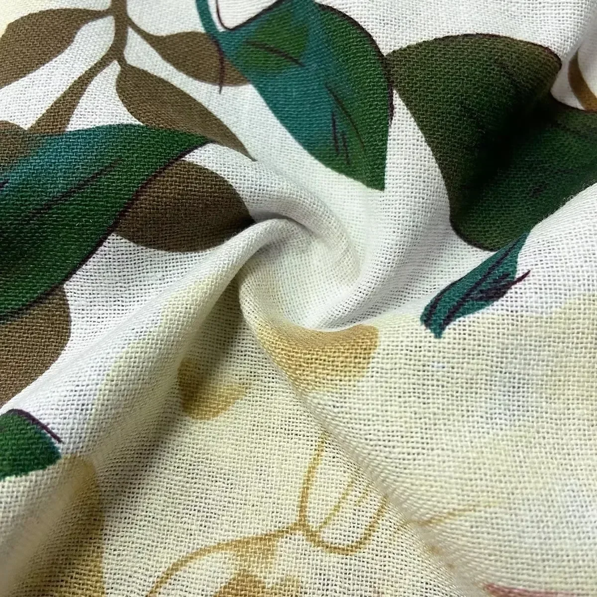 Vintage Elegant Floral Print Women Loose Dress Cotton Linen O-Neck Fashion Ladies Mini Dress Casual Long Sleeve Plus Size Blouse 5