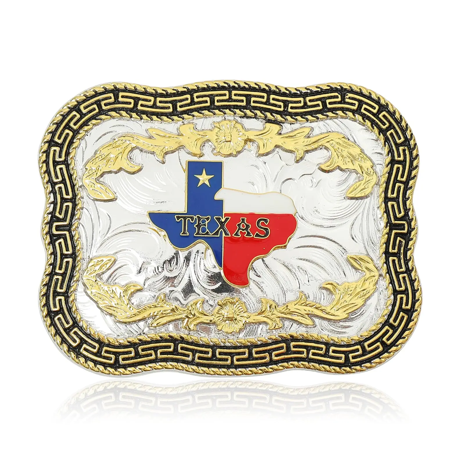 Fibbia Per Cintura Western Longhorn USA Cowboy Rodeo Toro Texas Biker