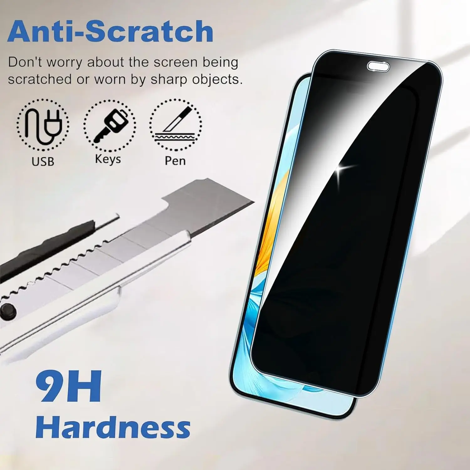 2 قطعة واقي شاشة مضاد للتجسس لهاتف Honor 200 Lite...