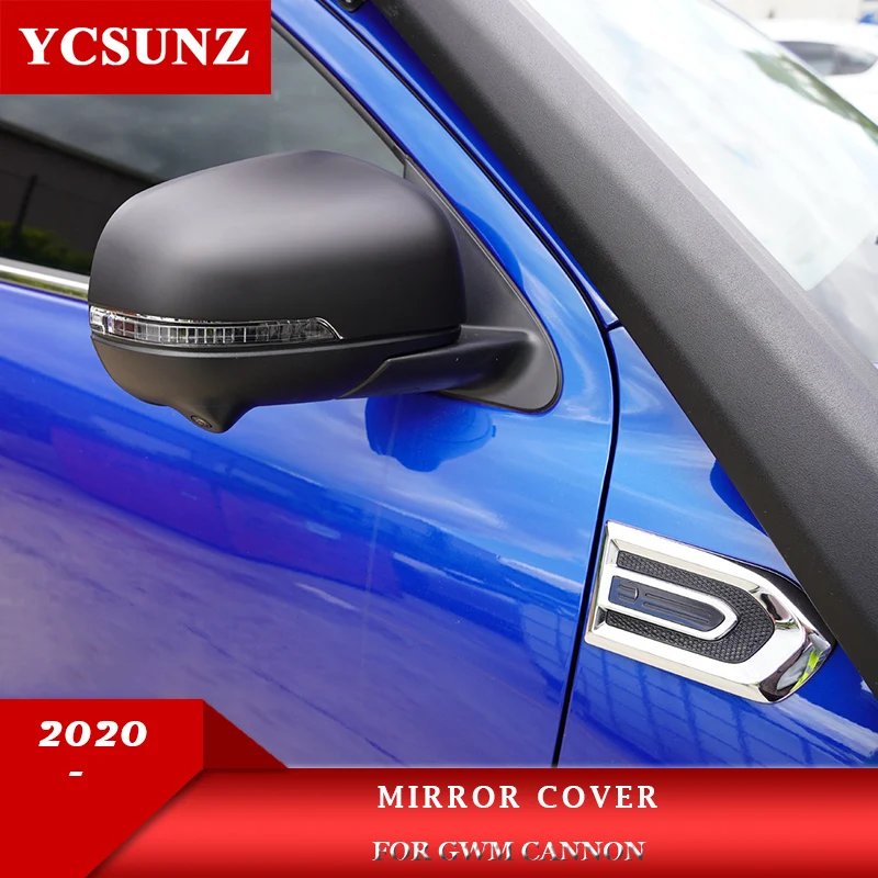 

ABS Side Mirror Cover For GWM Cannon 2020 2021 2022 Great Wall Pao Great Wall Power Pick up Truck Car Parts YCSUNZ