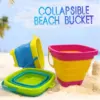 Children's Collapsible Bucket Dredging Sand Multi-functional Portable Beach Water Toy 1