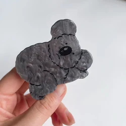 Koala - Themed Women's Non - Slip Hair Clip - Fun Animal Acetate Accessory (Medium grey koala)