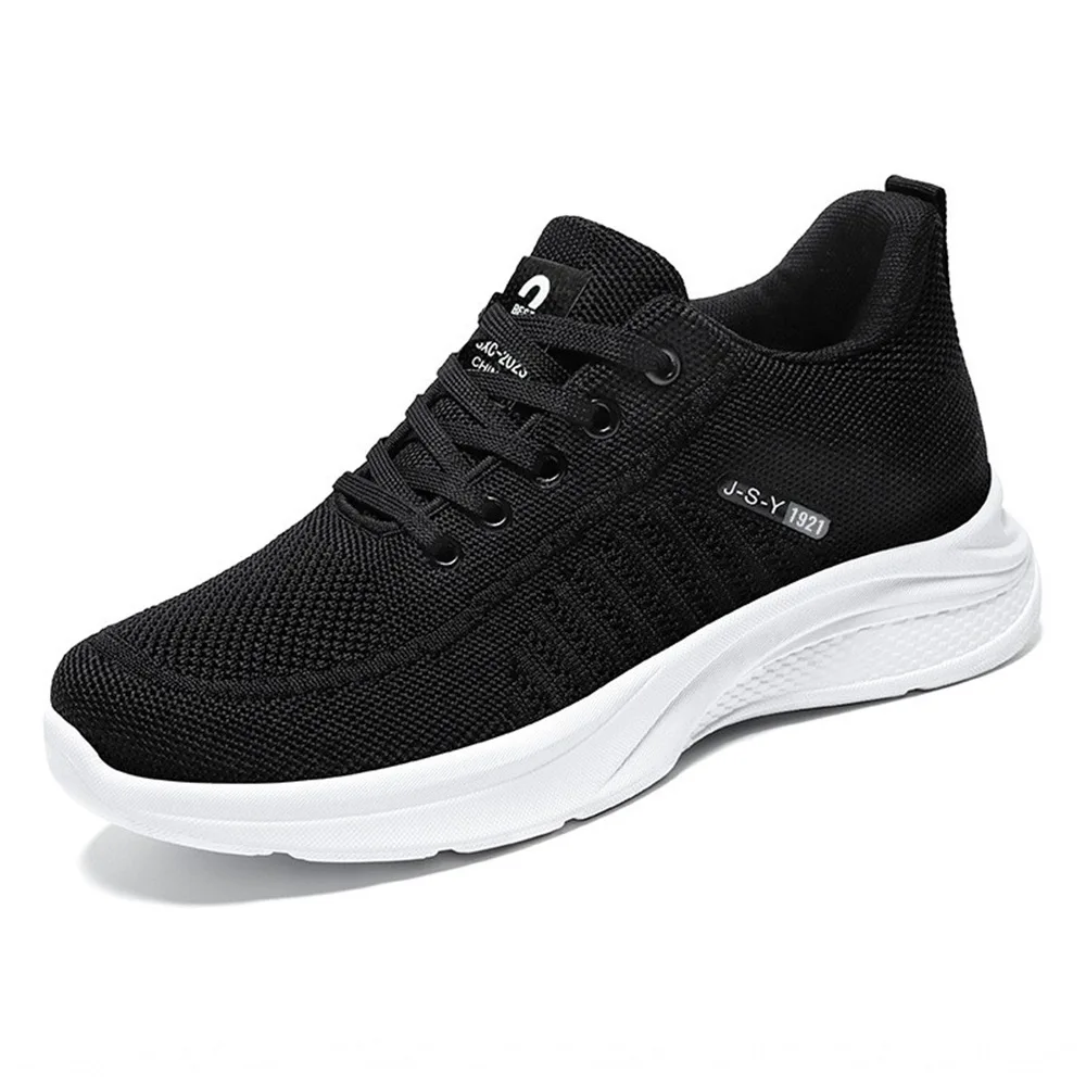 Men's shoes, spring new trend, wear-resistant lace up running shoes, lightweight, casual, walking, tennis, fitness 44