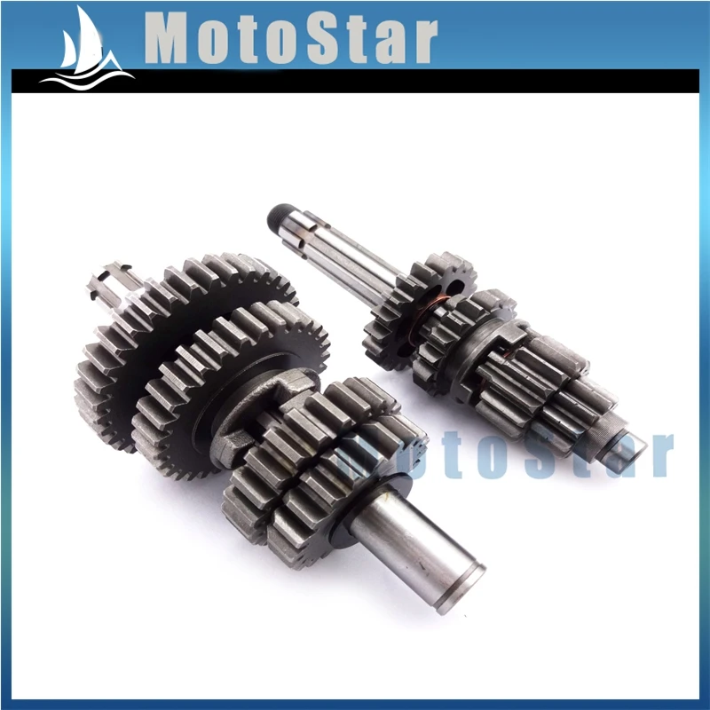 Transmission Gear Box Main Counter Shaft For Chinese YX140 YX150 YX160 YX 140cc 150cc 160cc Engine Pit Dirt Bike Motocross