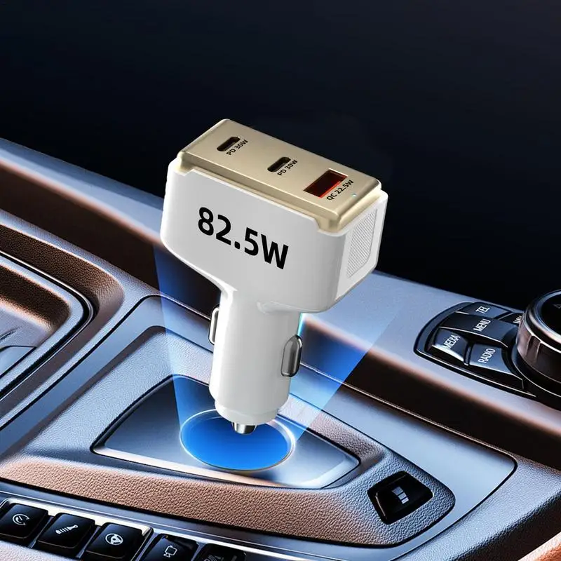 Fast Car Charger Super Fast USB Type C Car Charger Adapter 82.5w USB Car Charger Super Fast USB Type C Car Charger Adapter Multi