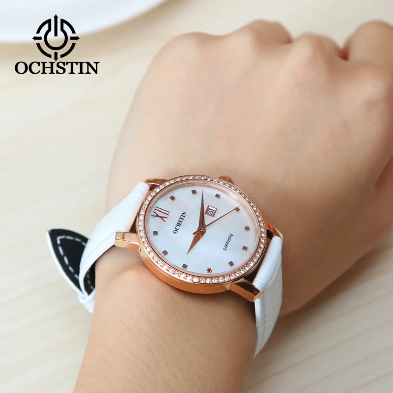 OCHSTIN2024 new simple and comfortable urban beauty series automatic quartz movement waterproof wristwatch ladies quartz watches