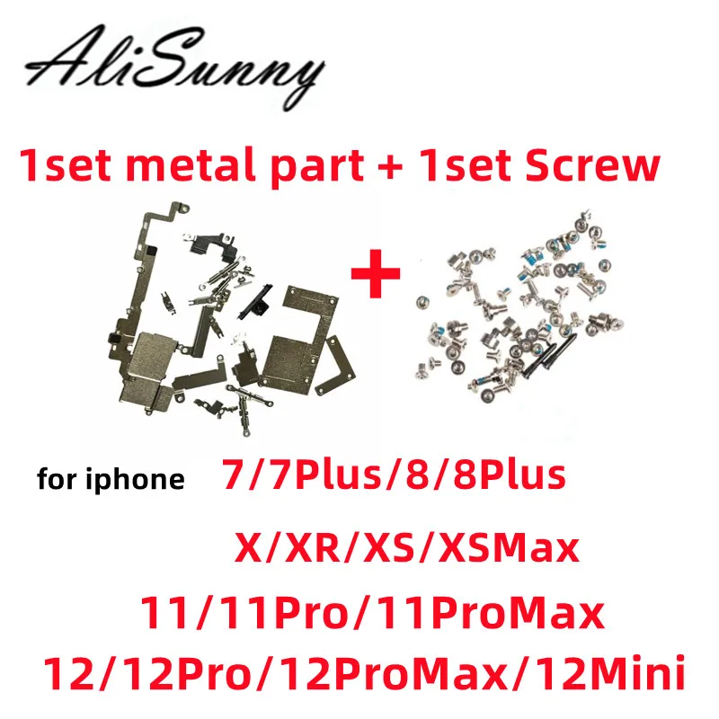 풀 세트 내부 금속 부품 액세서리 iPhone 11 12 Pro Max X XS XR ..