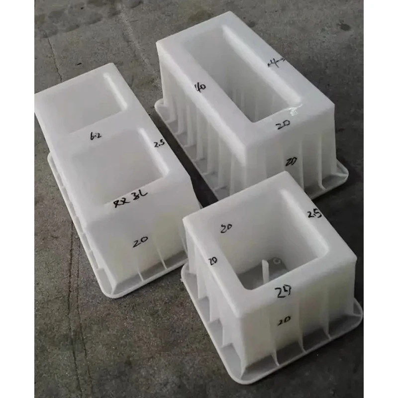 Double hole hollow square mold river slope protection 40x40x20cm brick