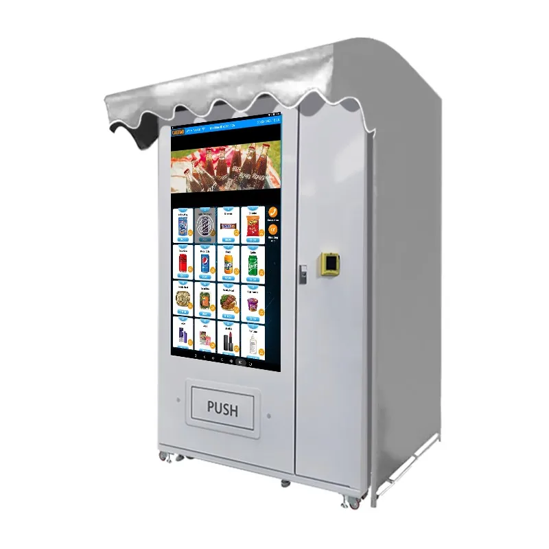 Factory Direct Sales Outdoor 55'Inch Full Screen Foods And Drinks Vending Machine For Germany Market 15 inch 5 wire industrial touch screen wide temperature touch screen direct substitute 15 inch elo touch screen machines industr