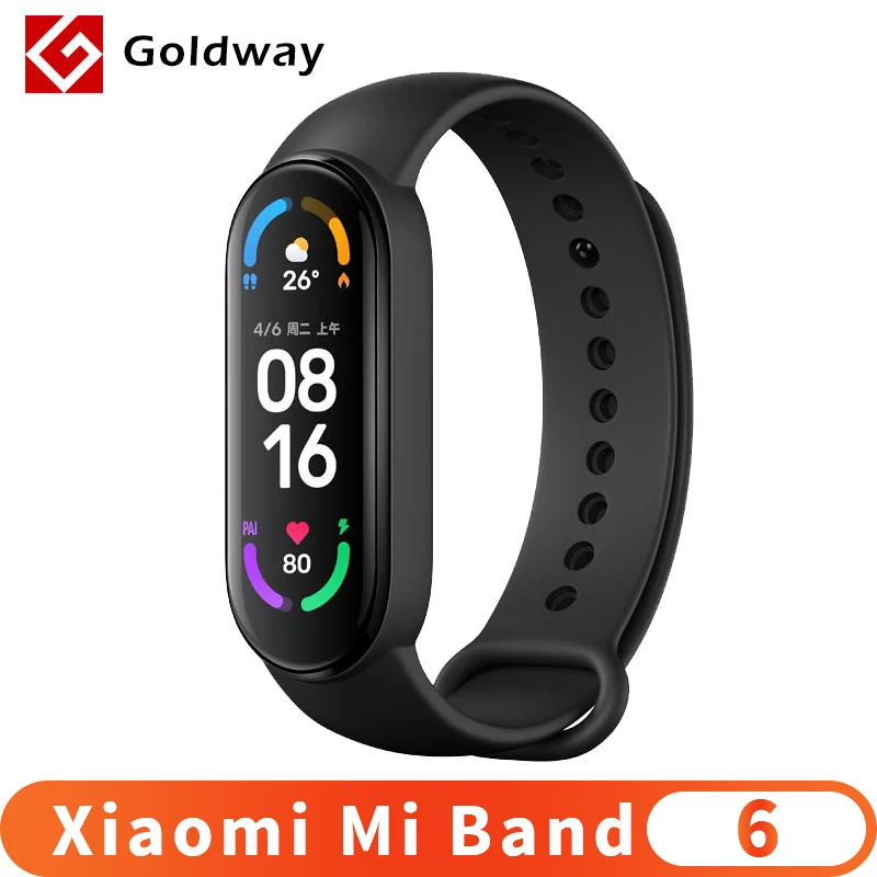 Xiaomi Mi Band 6 Smart Bracelet 1.56 Amoled Display Blood Oxygen Fitness  Traker Heart Rate Bluetooth Waterproof Miband 6 - Wristbands - AliExpress