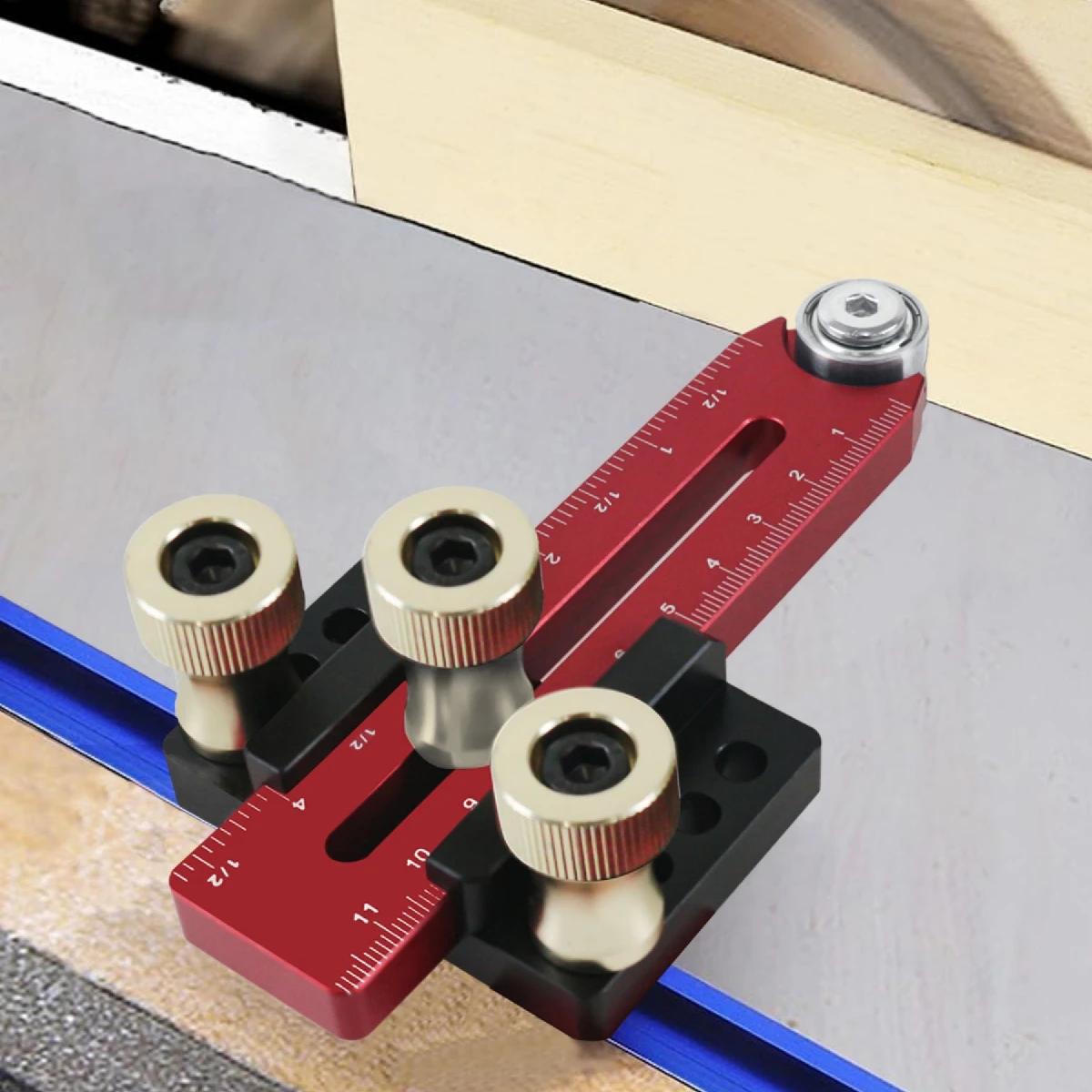 Thin Rip Jig Tischkreissägen-Jig-Führung für sich wiederholende, schmale, dünne Streifenschnitte. Schnelle, dünne Ripping-Führung. Passend für 3/8" und 3/4" Schlitz