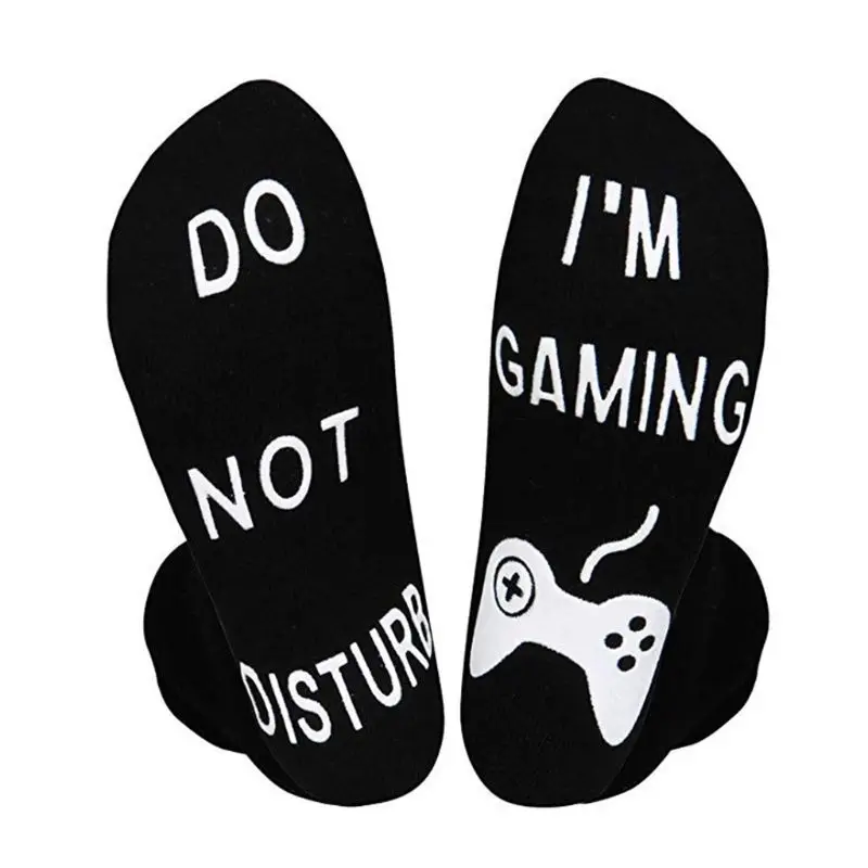 

Women Men Unisex Winter Cotton Long Ankle Socks Funny Words Bottom Lover 37JB