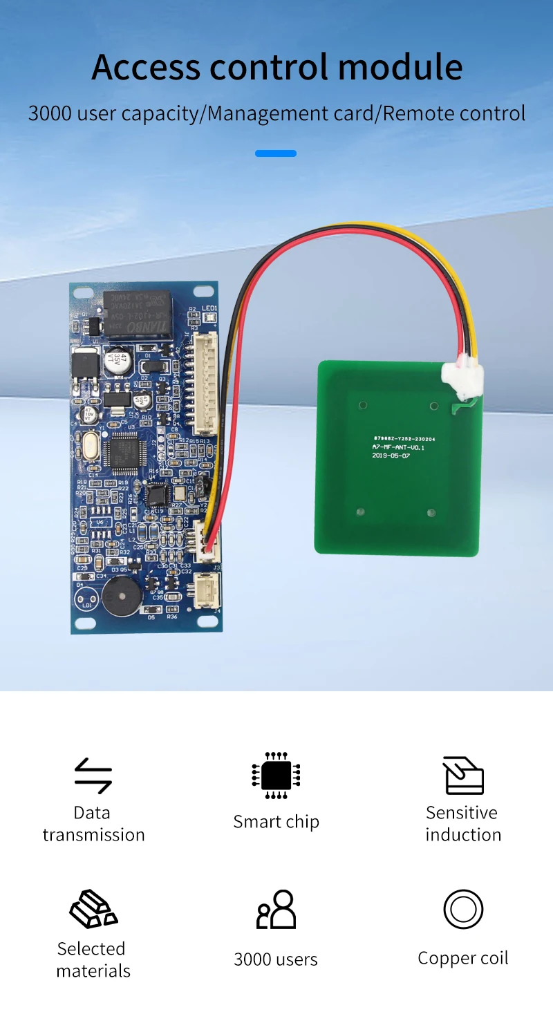 125Khz/13.56mhz RFID DC12V/24V Reader Module Wiegand Intput Access Control Syste